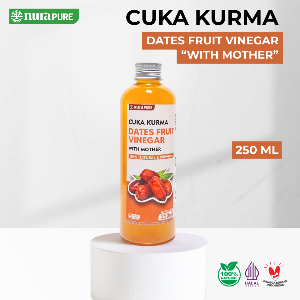 

NuraPure Cuka Kurma Original 100% 250ml - Diabetes Diet Detox Promil Flek Hitam