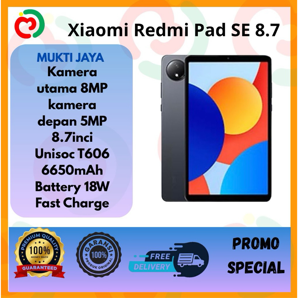 Redmi Pad SE 8.7" Tablet | 90Hz | 6650mAh Battery | Octa-Core | 8.7 Inch Tablet Android