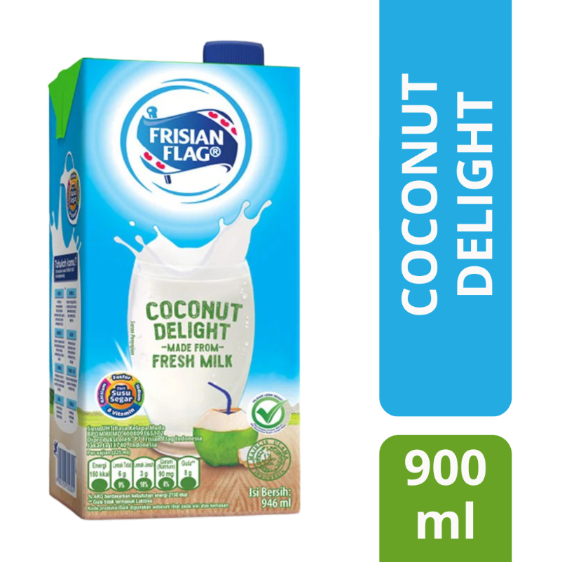 

FRISIAN FLAG UHT Coconut 900ML / Frisian Flag Coconut Delight
