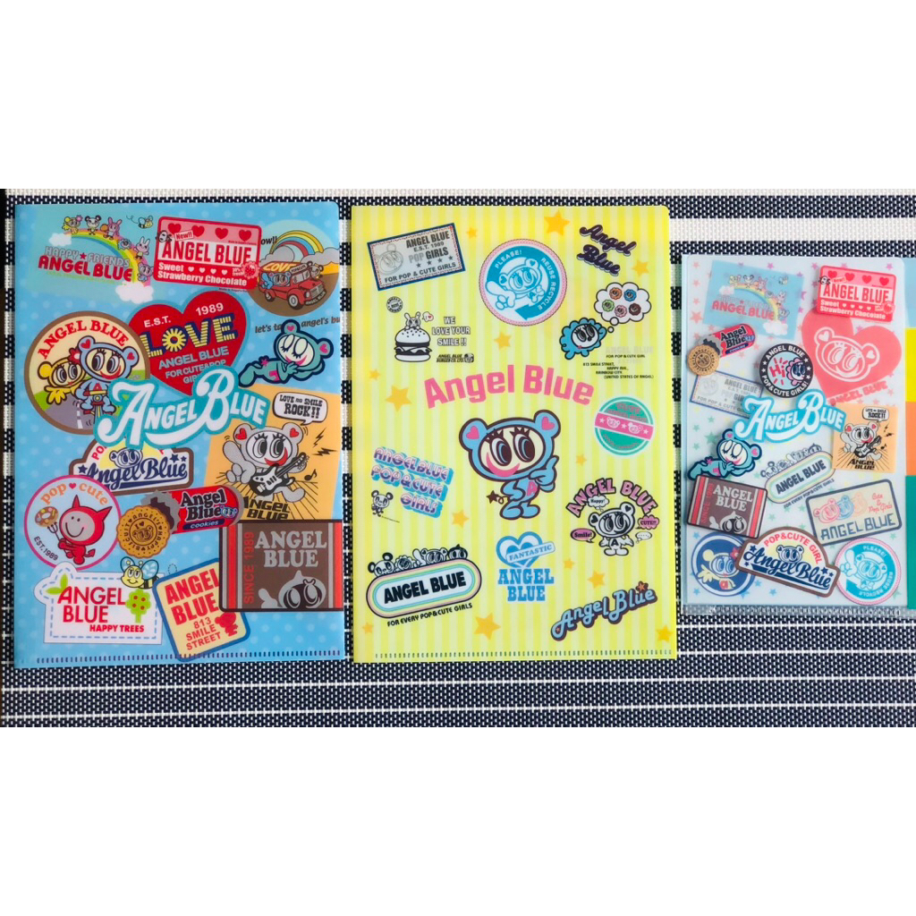 

angel blue clear file A5 A6 original japan