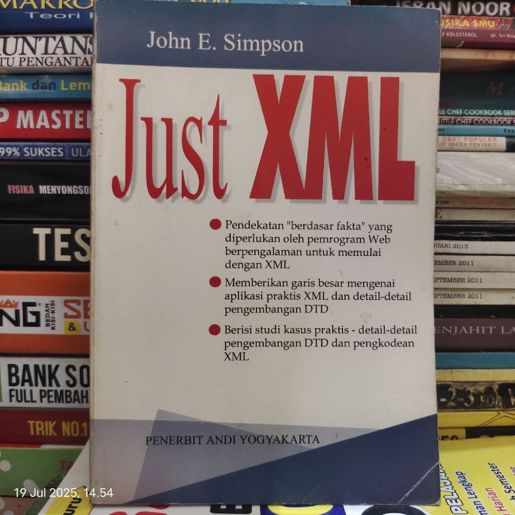 BUKU JUST XML JOHN E.SIMPSON ORIGINAL