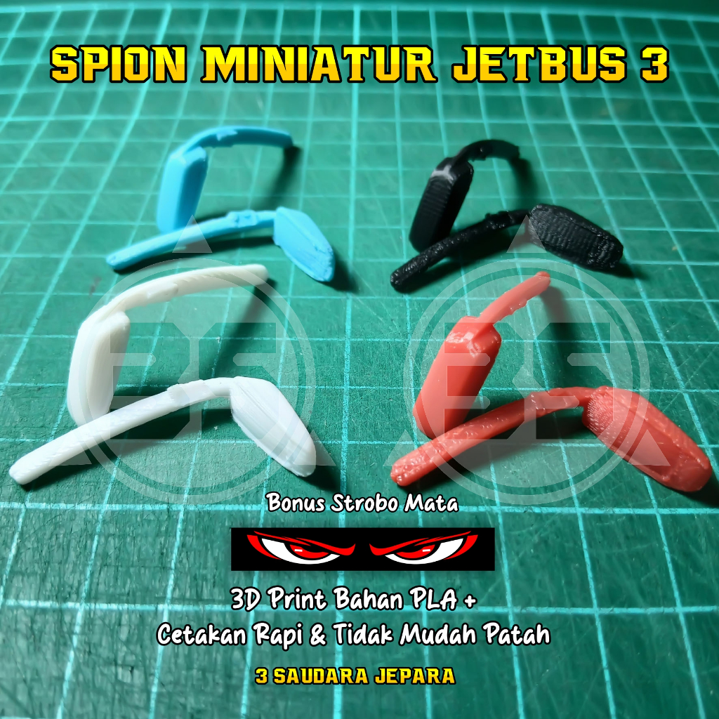 Spion Miniatur JetBus 3 Plastik 3D Print Halus