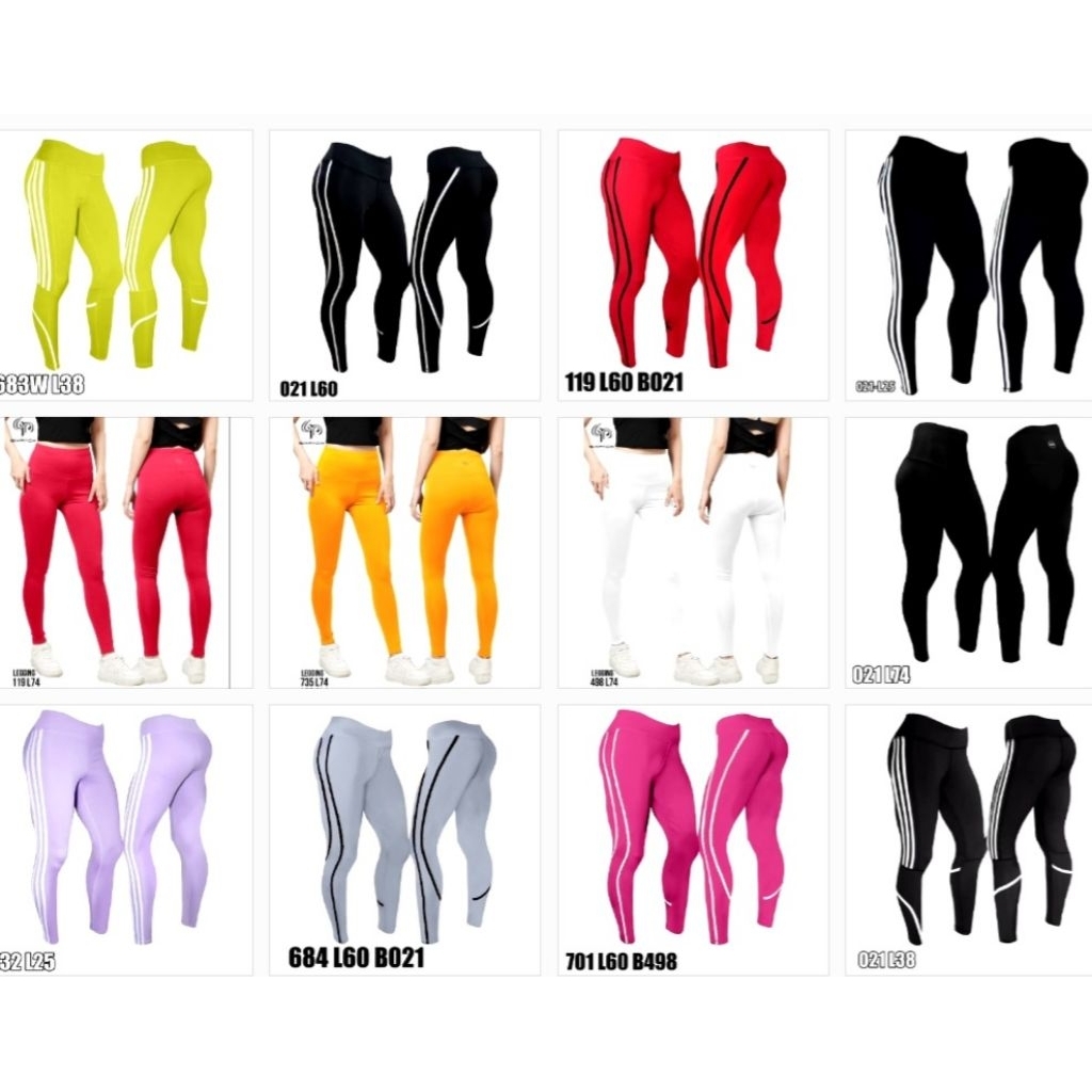 READY STOCK Legging Olahraga SIXPACK list tiga