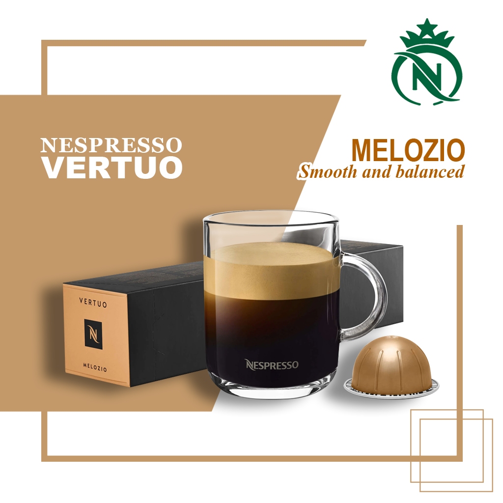 

Capsule Nespresso Vertuo Melozio Pack - Kopi Kapsul 230ml Medium Roast Coffee