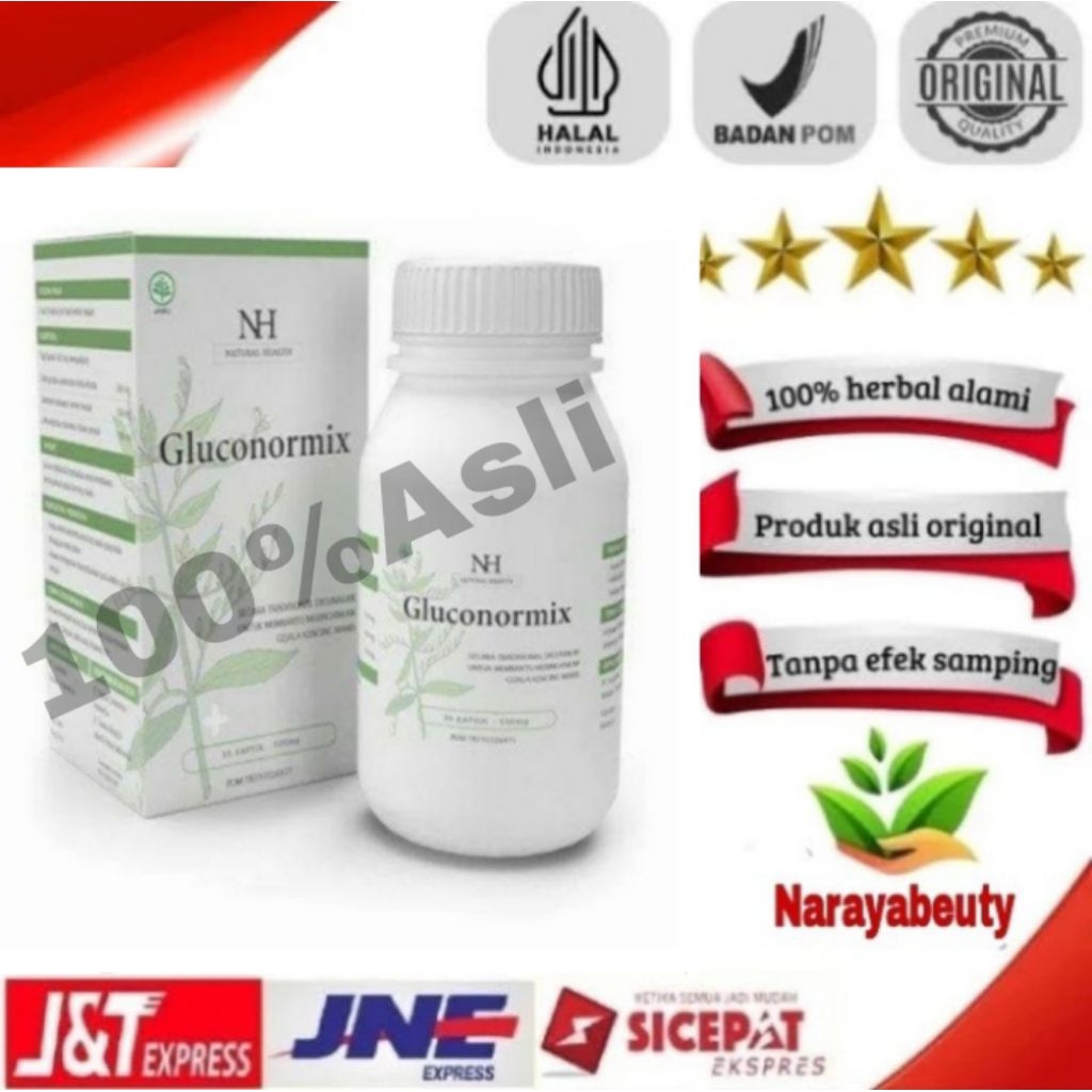 GLUCONORMIX ORIGINAL ASLI BPOM, OBAT DIABETES / KENCING MANIS 100% Original