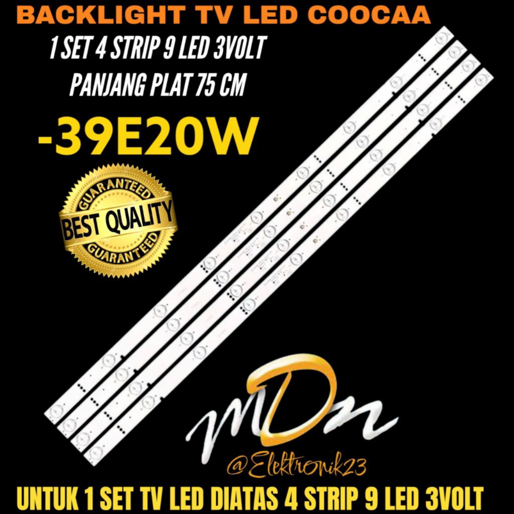 BACKLIGHT TV LED COOCAA 39 INCH 39E20W BACKLIGHT TV LED 39 INCH