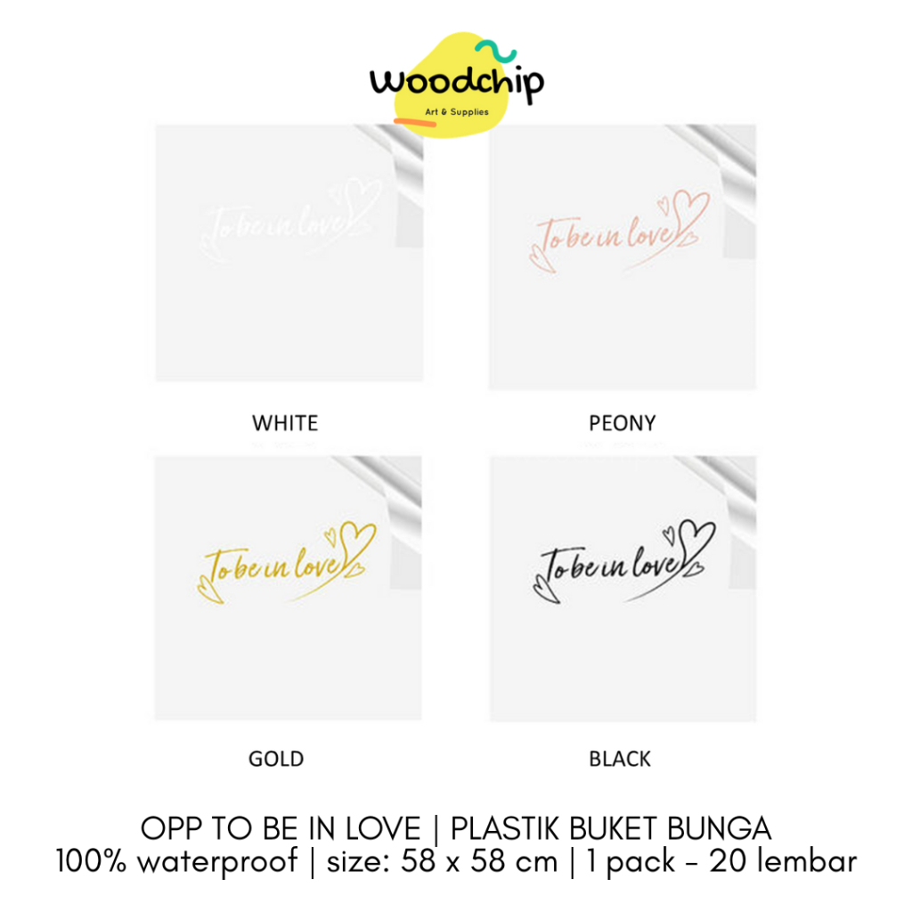 

[LEMBAR] 'TO BE IN LOVE' OPP TRANSPARENT | KERTAS BUKET BUNGA BOUQUET KERTAS KADO PLASTIK WRAPPING