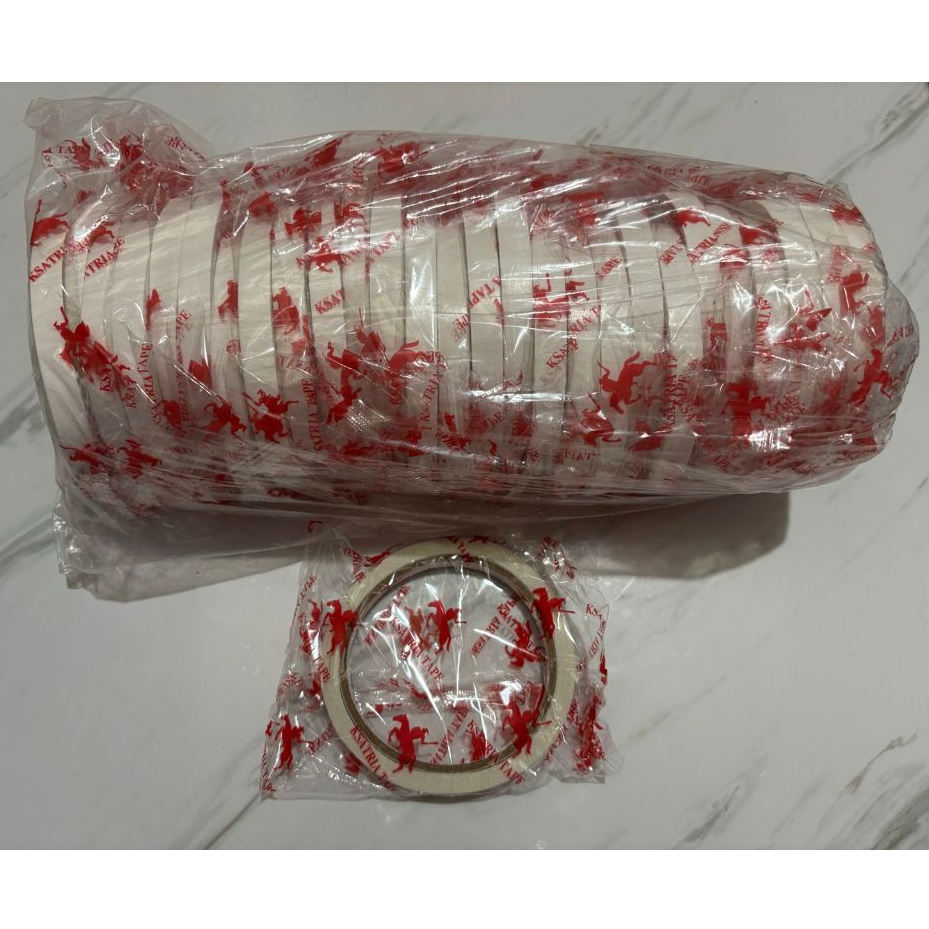 

DOUBLE TAPE KSATRIA TAPE 10 MM PUTIH HIGH QUALITY PER SLOP