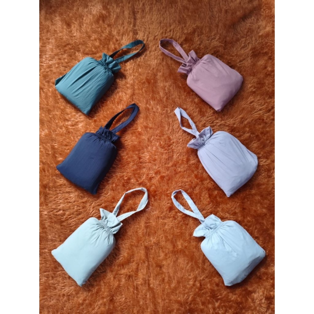 Mukena Travel Parasut Premium Terusan