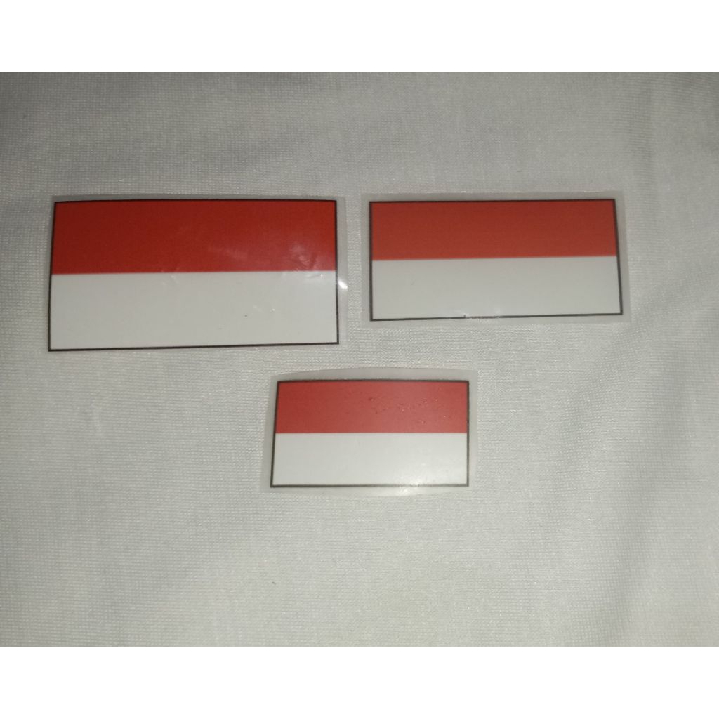 

PET DTF stiker sablon baju bendera merah putih 17an