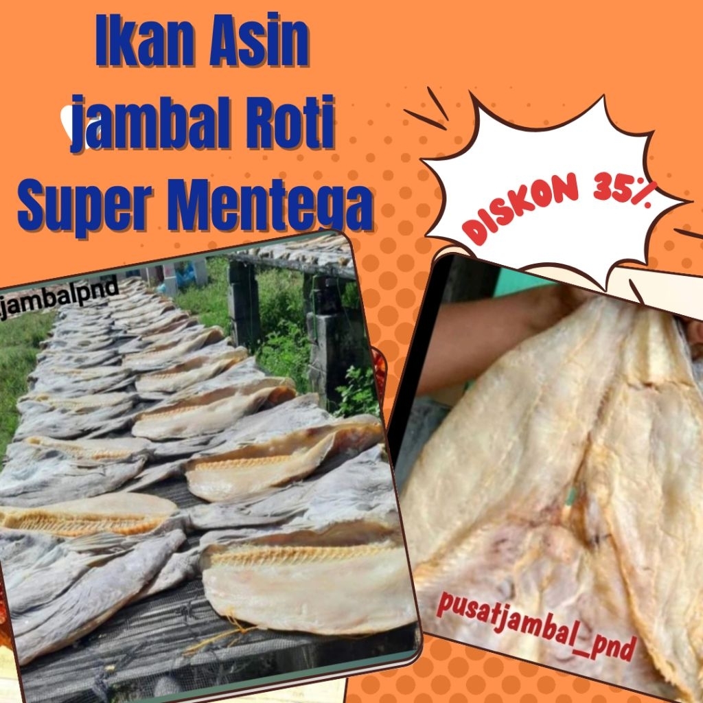 

Ikan Asin Jambal Roti Super Mentega Daging Tanpa Tulang