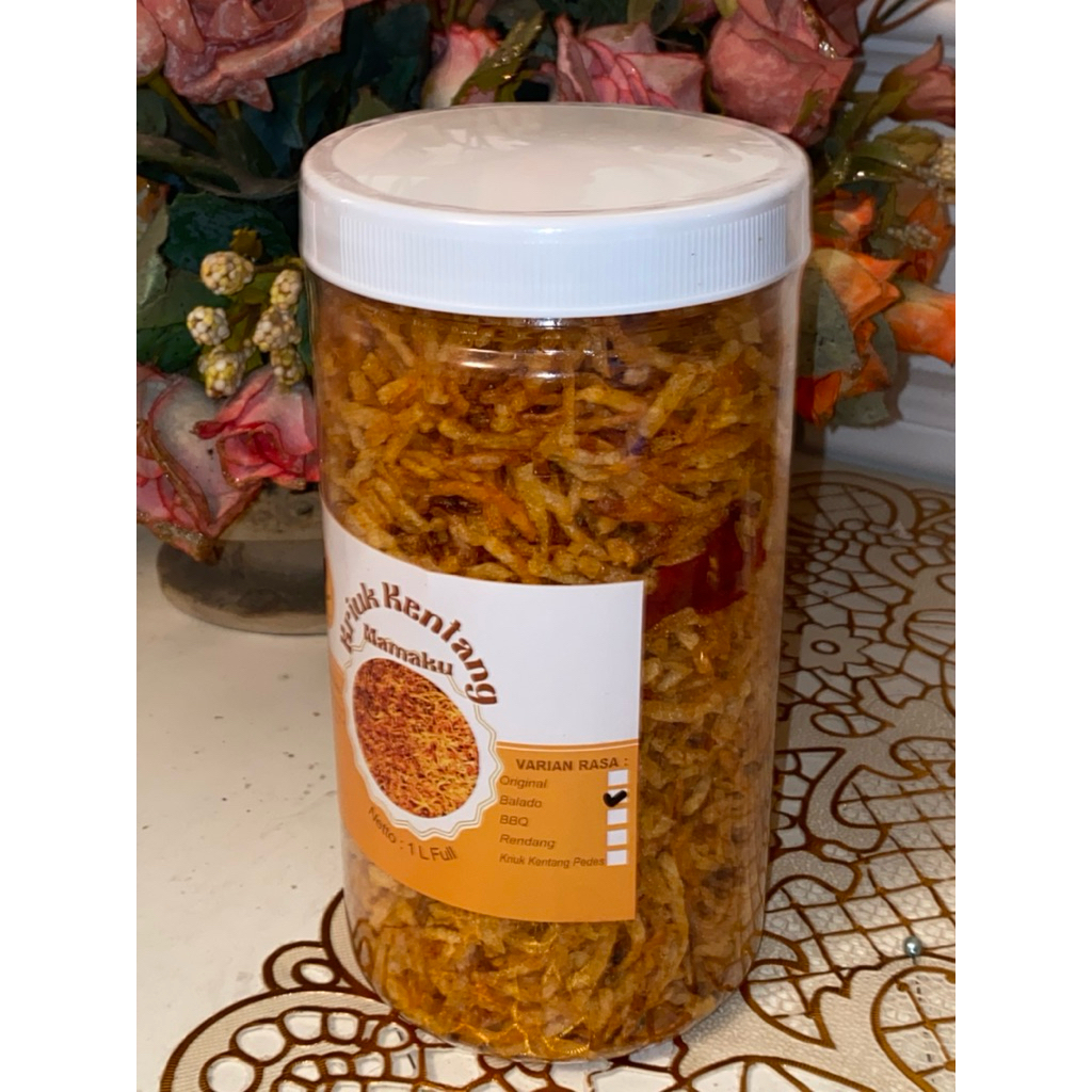 

Kriuk Kentang Balado 1 Liter Full Bangat