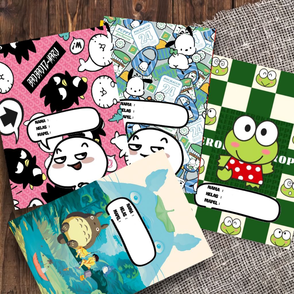 

sampul buku tulis aesthetic motif karakter #2