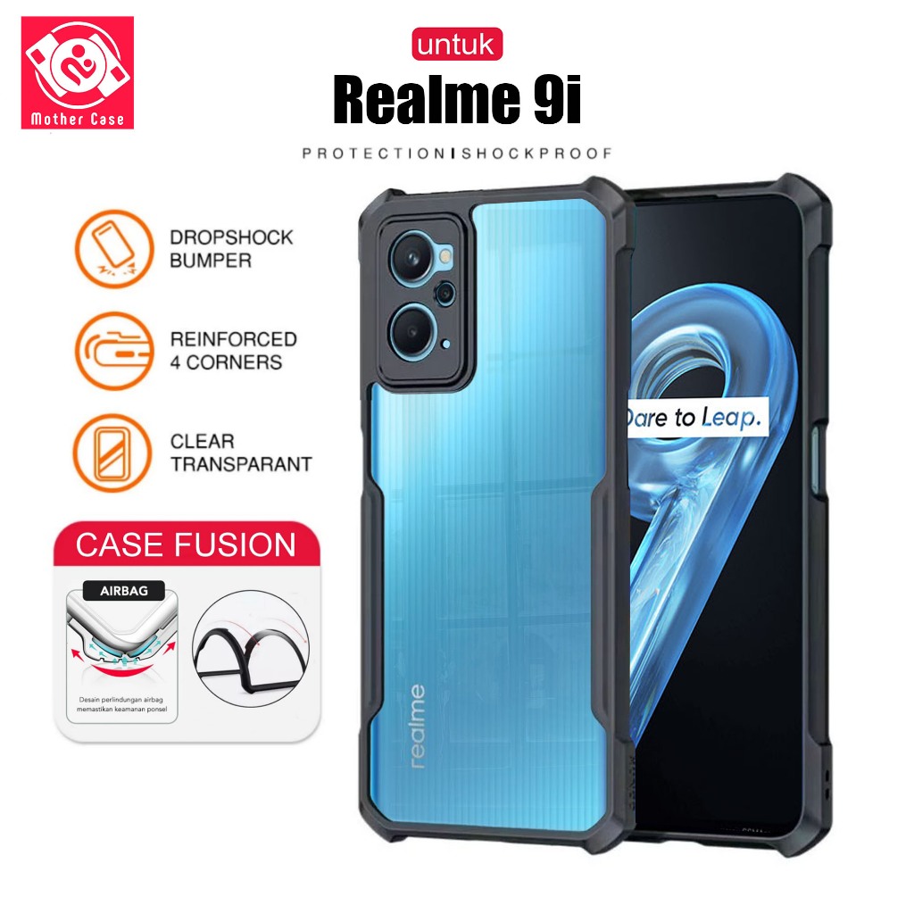 Case Realme 9i Case Fusion Shockproof Slim Transparan Bumper TPU