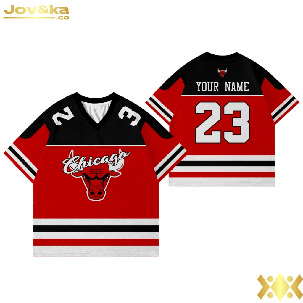 Jov&ka Jersey RUGBY BULLS / Jersey Vintage / Jersey Hockey / Jersey Retro / Jersey Rugby / Free Name