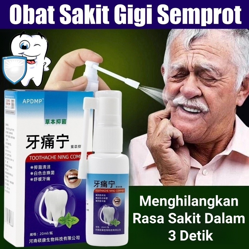 Obat Sakit Gigi Semprot Obat Sakit Gigi Berlubang Ampuh Semprotan Pereda Nyeri Perawatan Mulut 20ml 