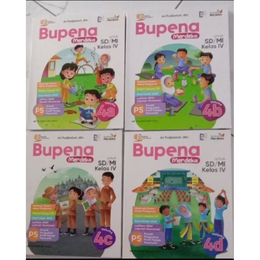 Buku paket BUPENA SD KELAS 4A,B,C,D KURIKULUM MERDEKA( BEKAS)