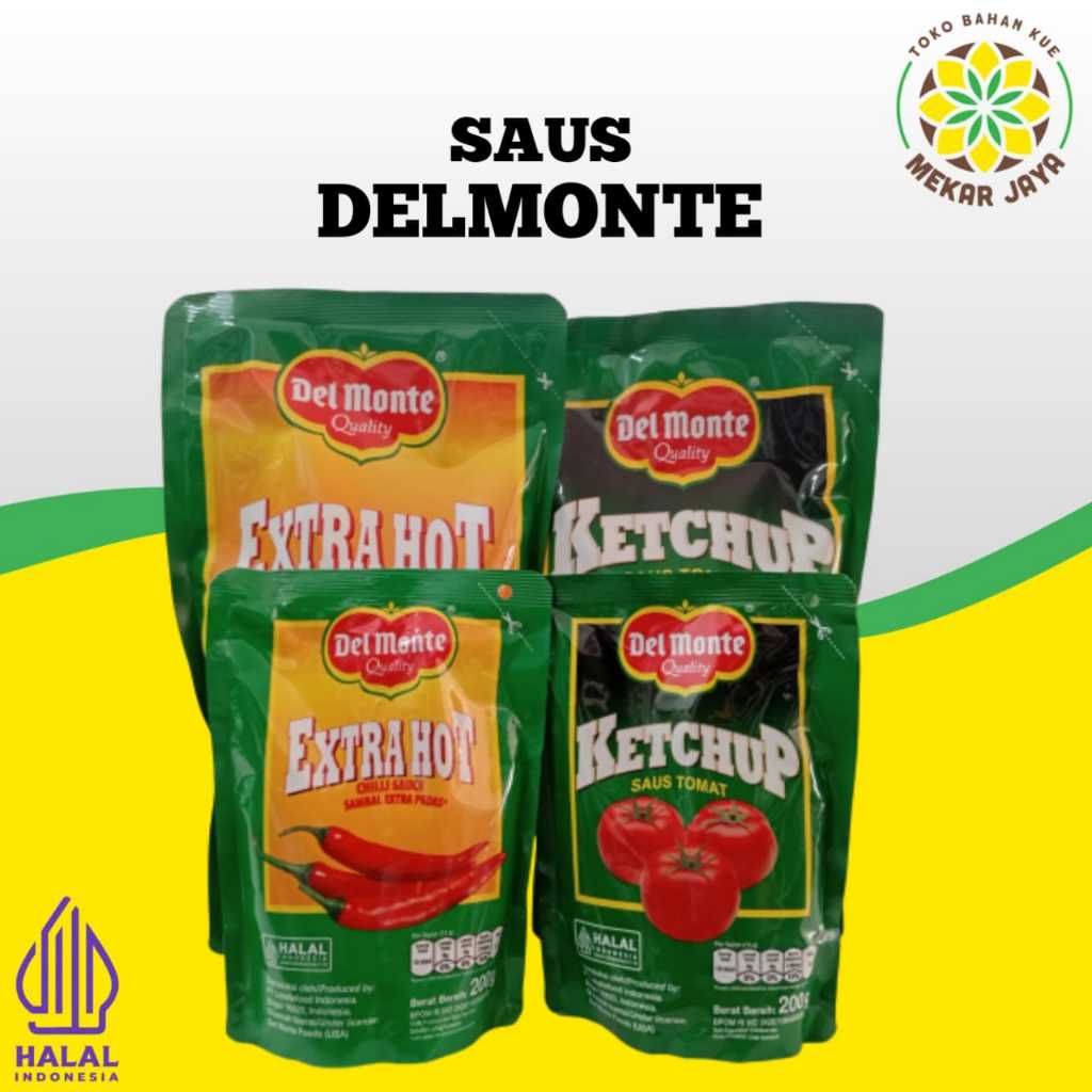 

Delmonte Quality Saus Tomat Dan Cabe / Saus Cabe Tomat 1kg/200g