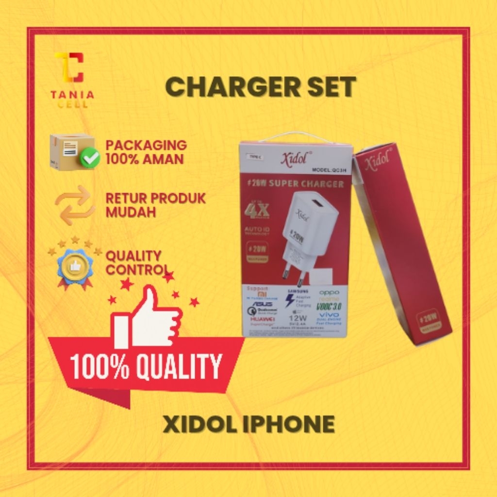 CHARGER SET XIDOL IPHONE