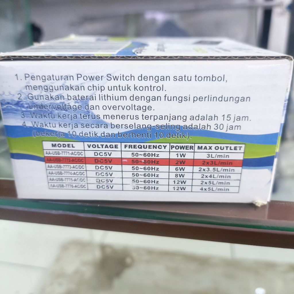 Aerator AC/DC recent AA-USB-7772-AC/DC