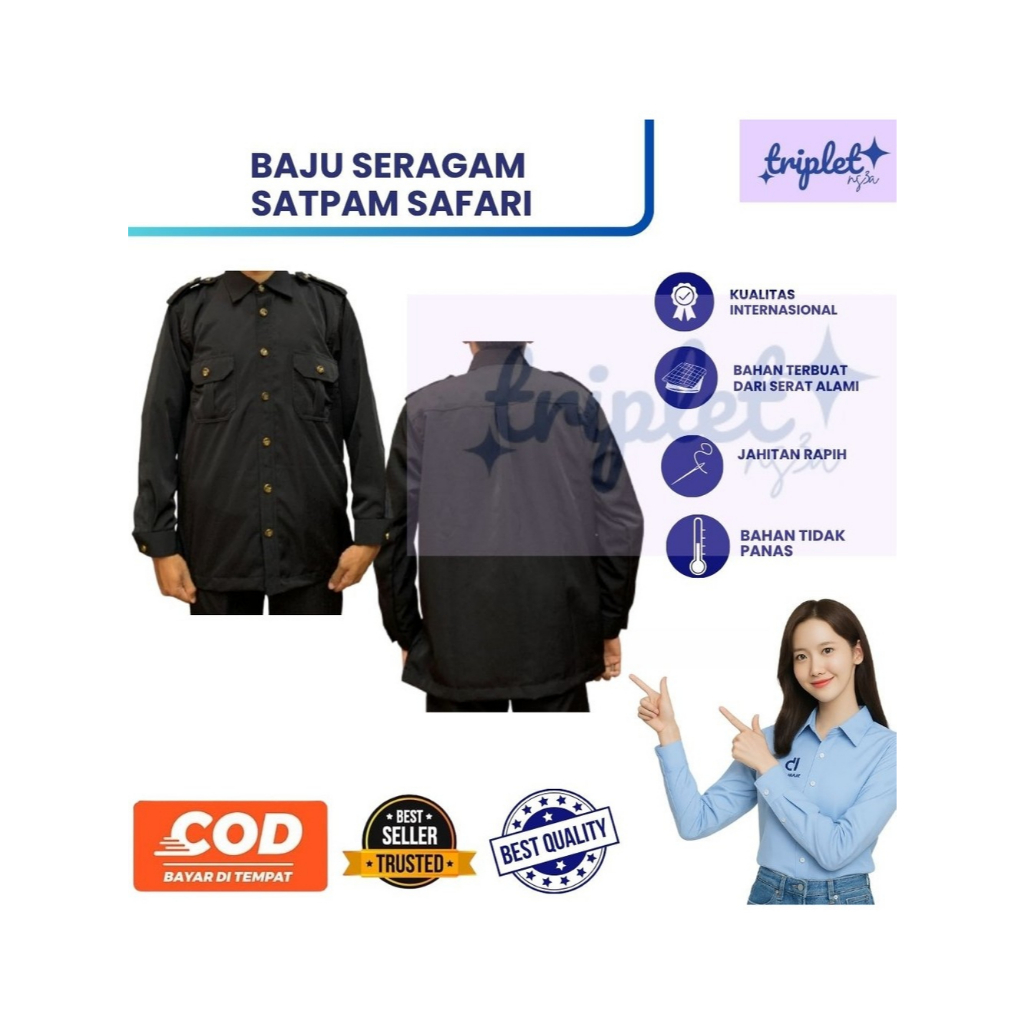 SATPAM SAFARI BAJU  SERAGAM SATPAM SAFARI  BAJU SERAGAM SATPAM SAFARI  BAJU