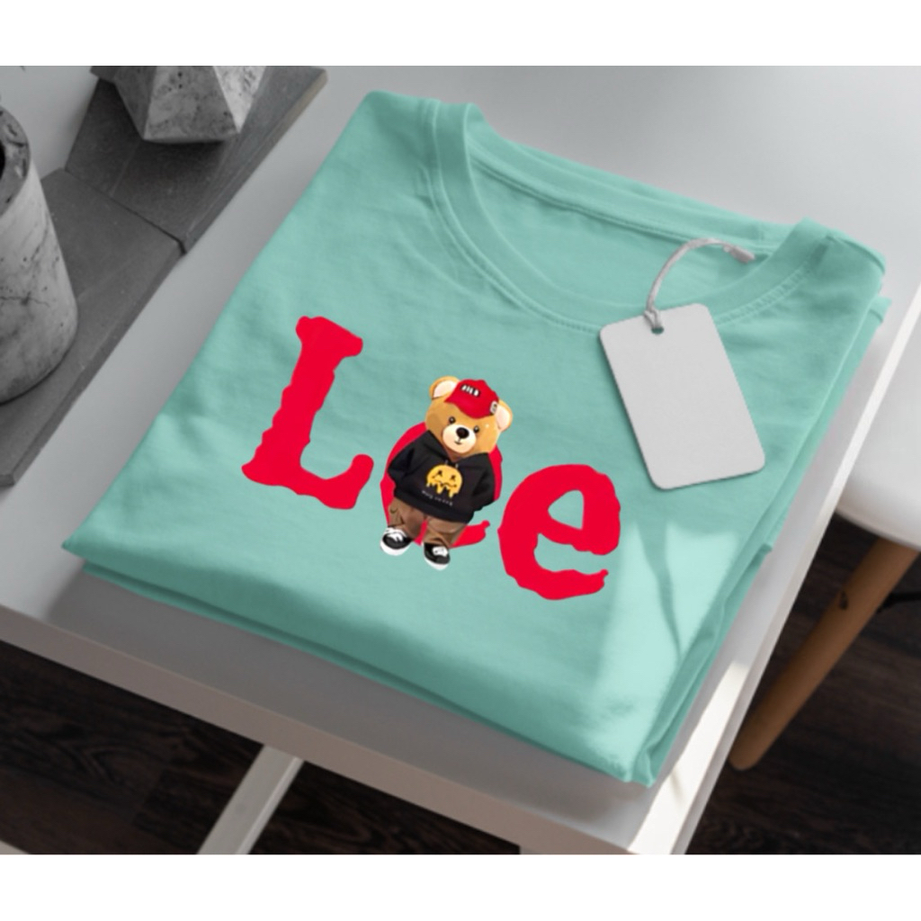 Kaos lee kaos wanita lengan pendek dan atasan pria distro katun original premium