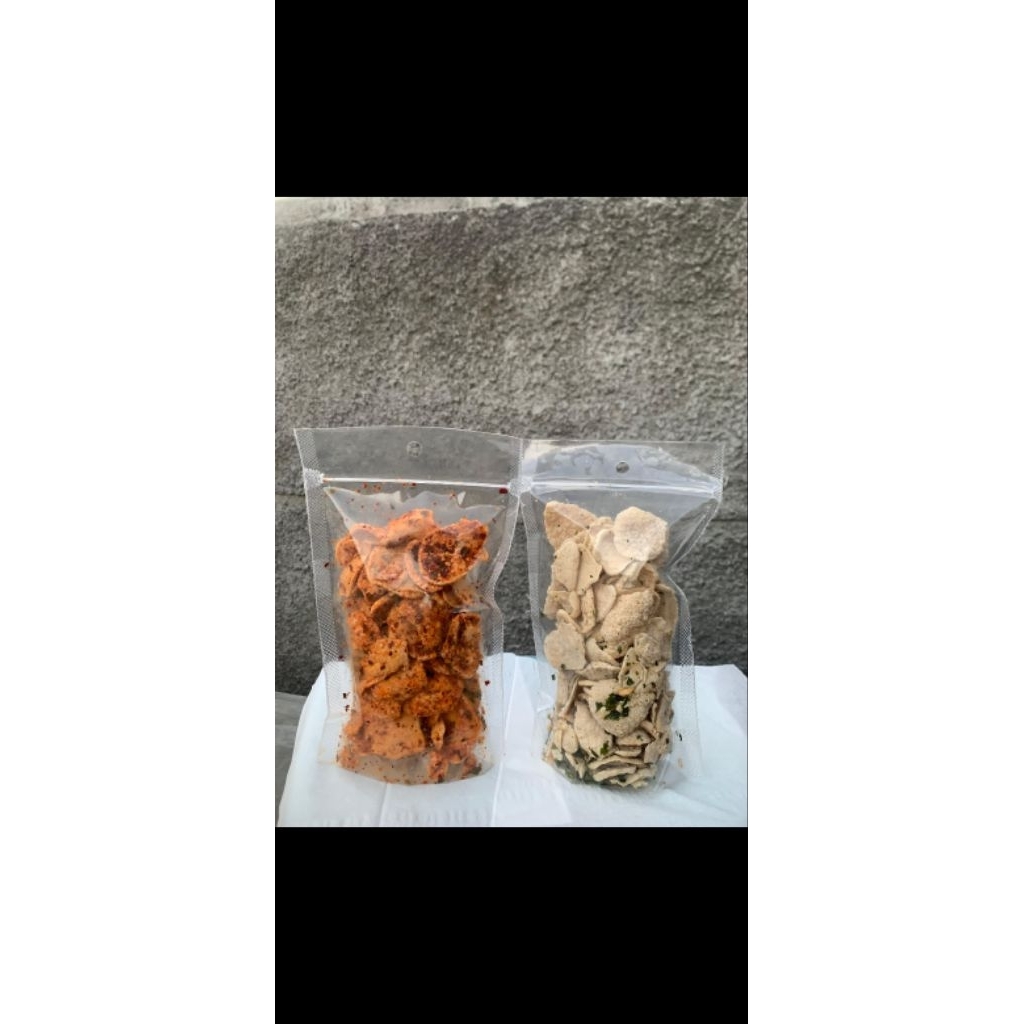 

Basreng pedas daun jeruk dan orginal