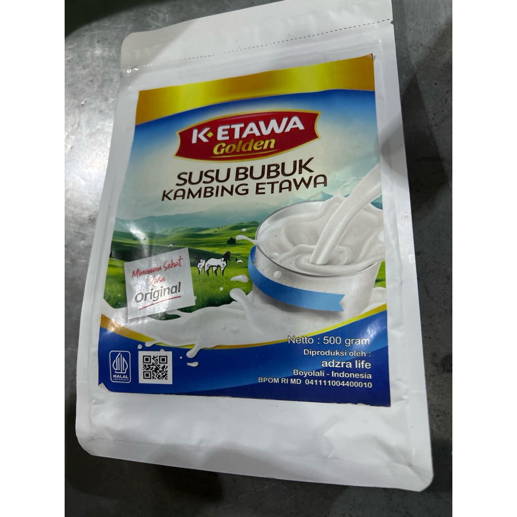 

Susu bubuk kambing etawa k-etawa 500gr rasa original