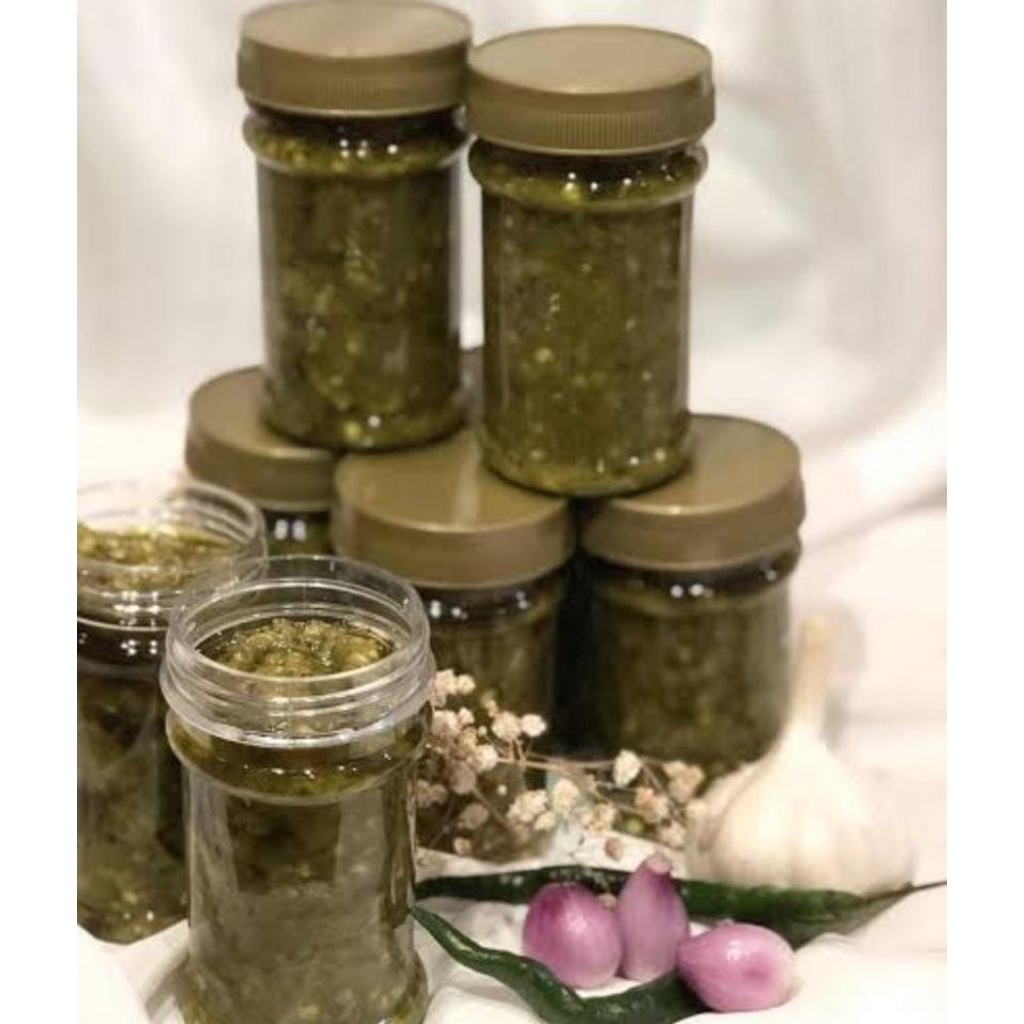 

SAMBAL IJO , SAMBAL BOTOL150gr/Sambal Rawit hijau gurih ,lezat pedas