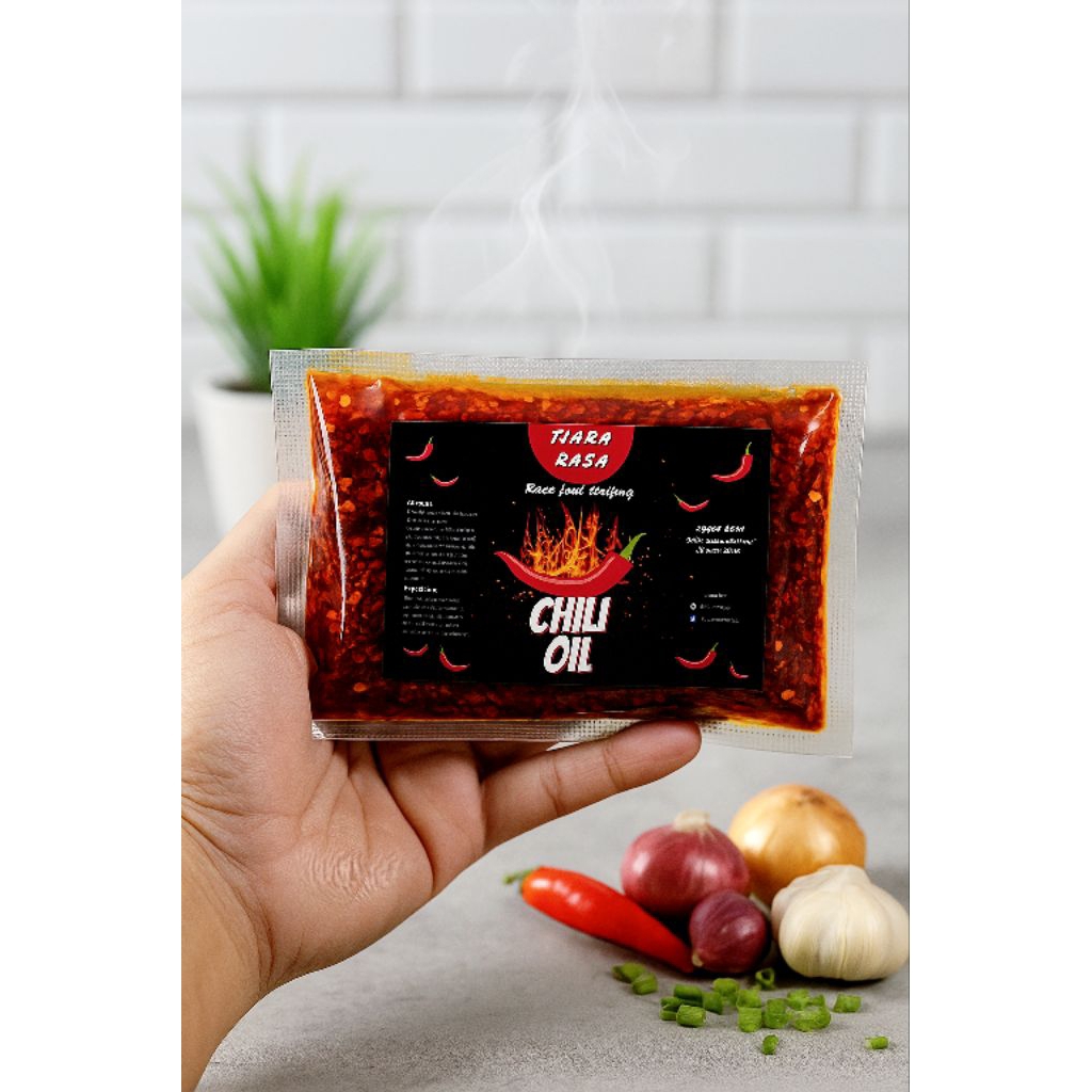 

TJARA RASA - CHILI OIL CHILLI GARLIC OIL PREMIUM HALAL POCKET PACK 100gr - TAHAN LAMA saus saos sambal sambel enak gurih lezat bumbu minyak mie nasi goreng topping toping