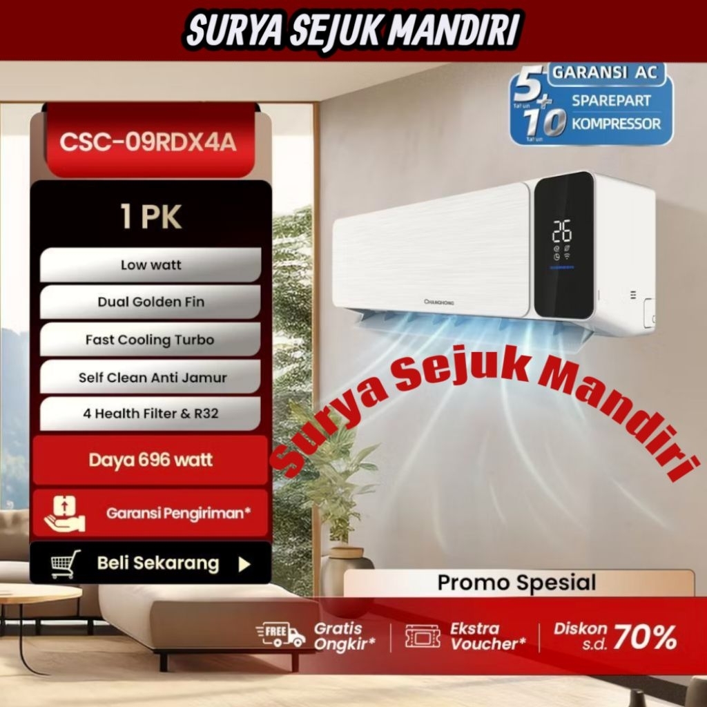 AC CHANGHONG LOW WATT 1 PK CSC09RDX4