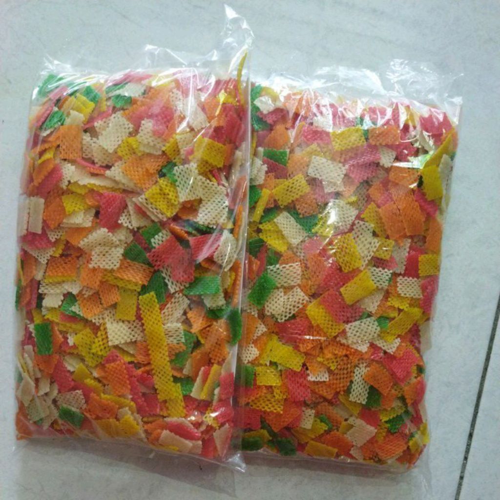 

1 Ball (5kilo) Kerupuk taro warna warni mentah