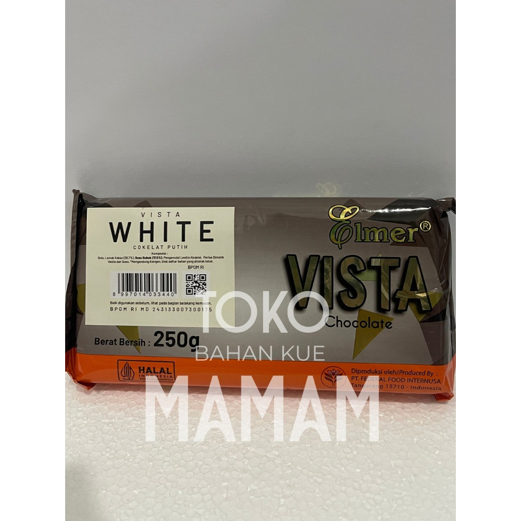 

Elmer Colored Flavored White Chocolate Putih 250gr – Coklat Putih Beraroma Untuk Kue & Dessert