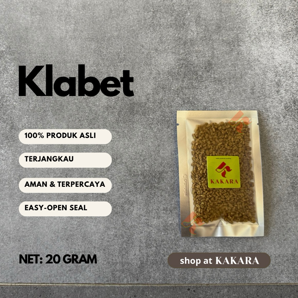 

KAKARA - Klabet / Fenugreek 20 gram bumbu dapur bumbu masak kemasan kecil