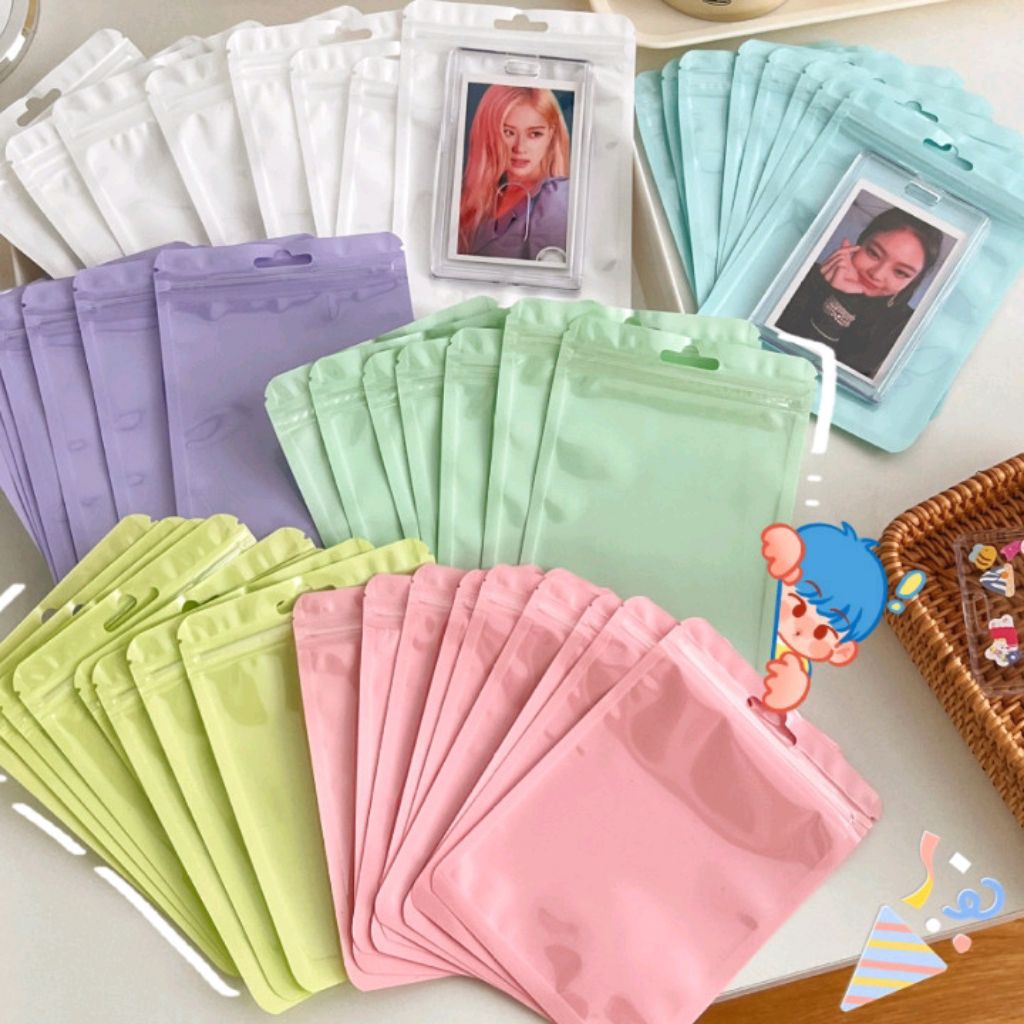 

Plastik Ziplock Warna Macaron / Souvenir Pouch Serbaguna / Pouch Plastik Packaging Aksesoris /Ziplock Bag Plastik Plastik Sachet Klip Ziplock Flat Packaging Snack Aksesoris / Pouch Bag Kemasan Kopi Bubuk Teh Plastik Foil Klip Souvenir Serbaguna murah COd