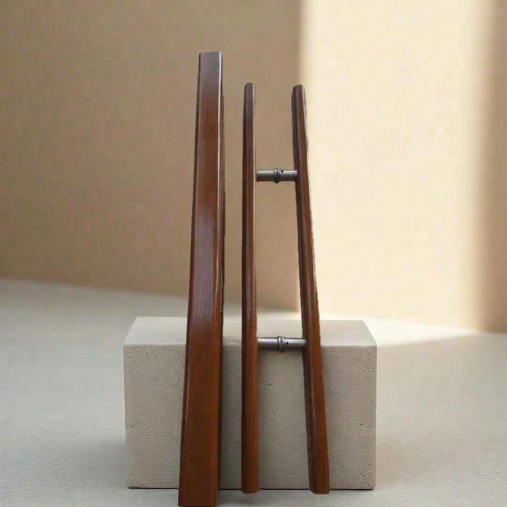 Handle pintu 60cm Baut tembus kayu jati asli