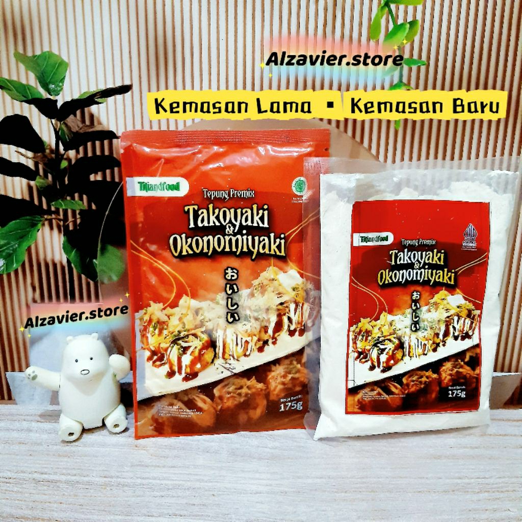 

Tepung Takoyaki dan Okonomiyaki titiandfood isi 175gr enak dan halal tepung premix tako ball tepung instant promo