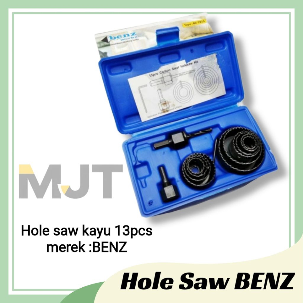 Mata bor Kayu / Hole saw 13pcs / Hole saw set 13pcs