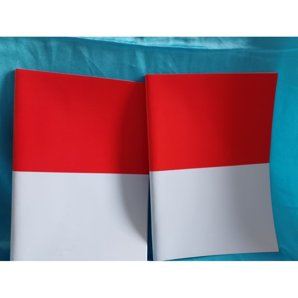 

Promo Cuci Gudang" Sampul Buku Tema Bendera Indonesia isi 10 Lembar