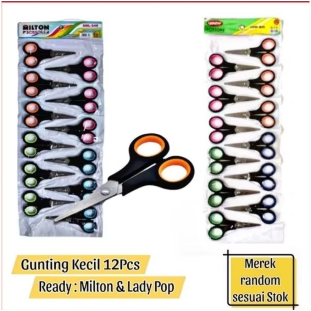 

12 BIJI / 1 RENTENG GUNTING UKURAN KECIL MURAH