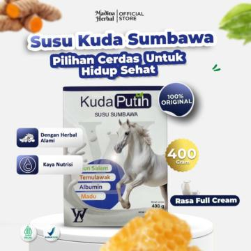 

WL Susu Kuda Putih Herbal Alami Jaga Stamina & Vitalitas Tubuh Harian Penambah Bera Badan BPOM Halal