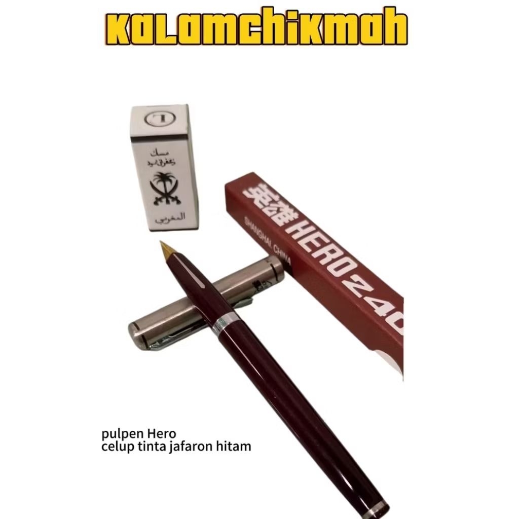 PULPEN HERO CELUP TINTA JAFARON HITAM