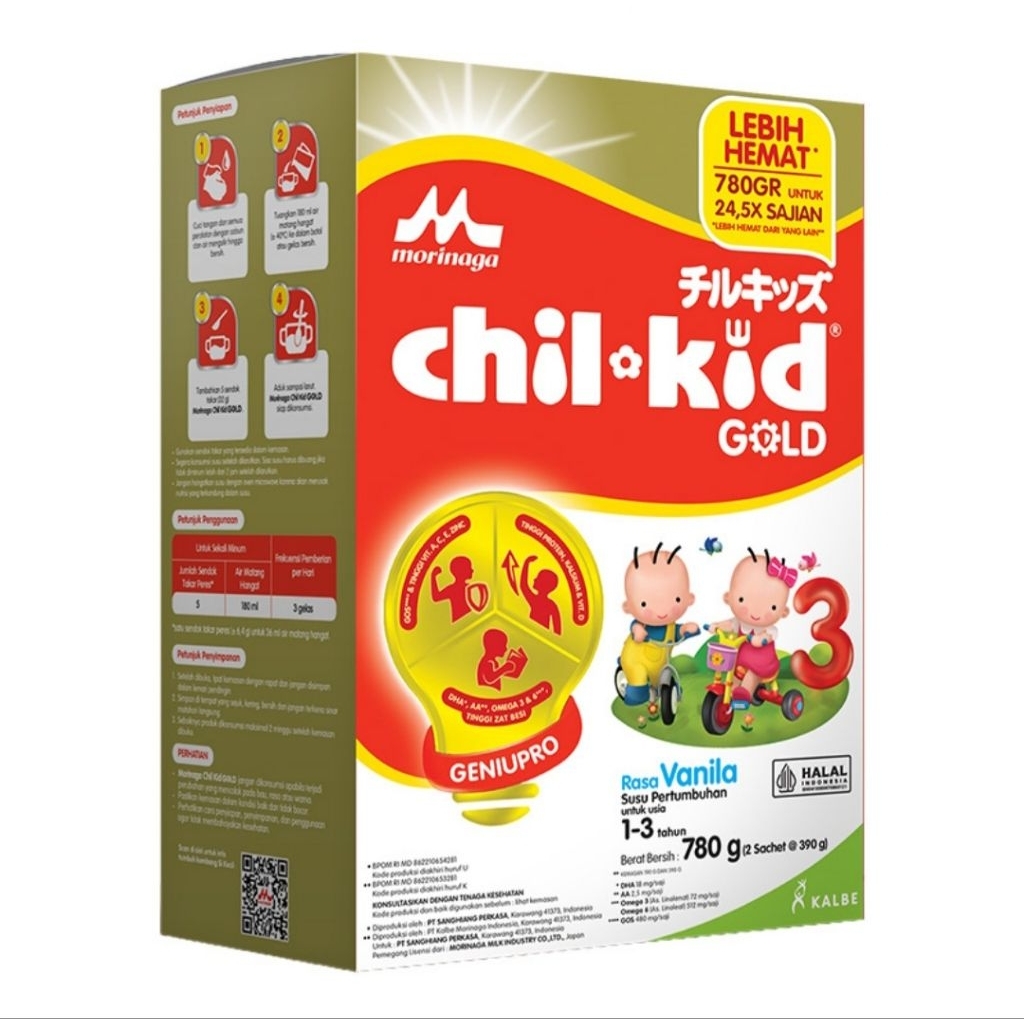 

Chil Kid 3 Gold Vanilla 1-3 Tahun 780gr