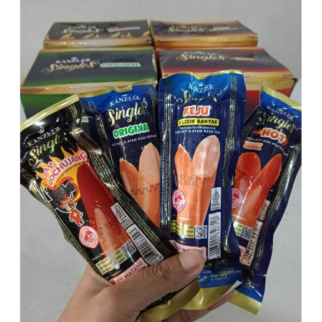 

sosis kanzler single 65g/kanzler sosis single bakso single khusus instan