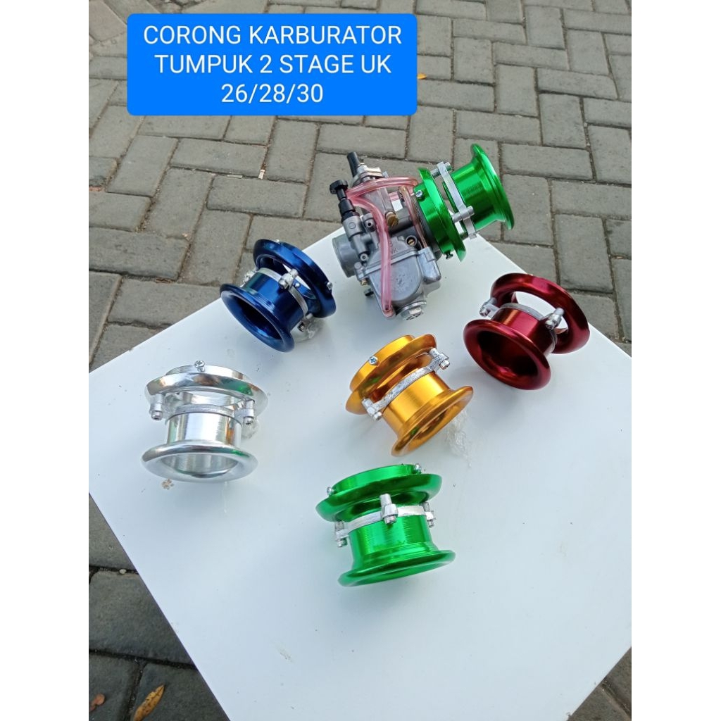 CORONG KARBURATOR PE 28 MODEL TUMPUK 2 STAGE /VELOCITY KARBU 26/30