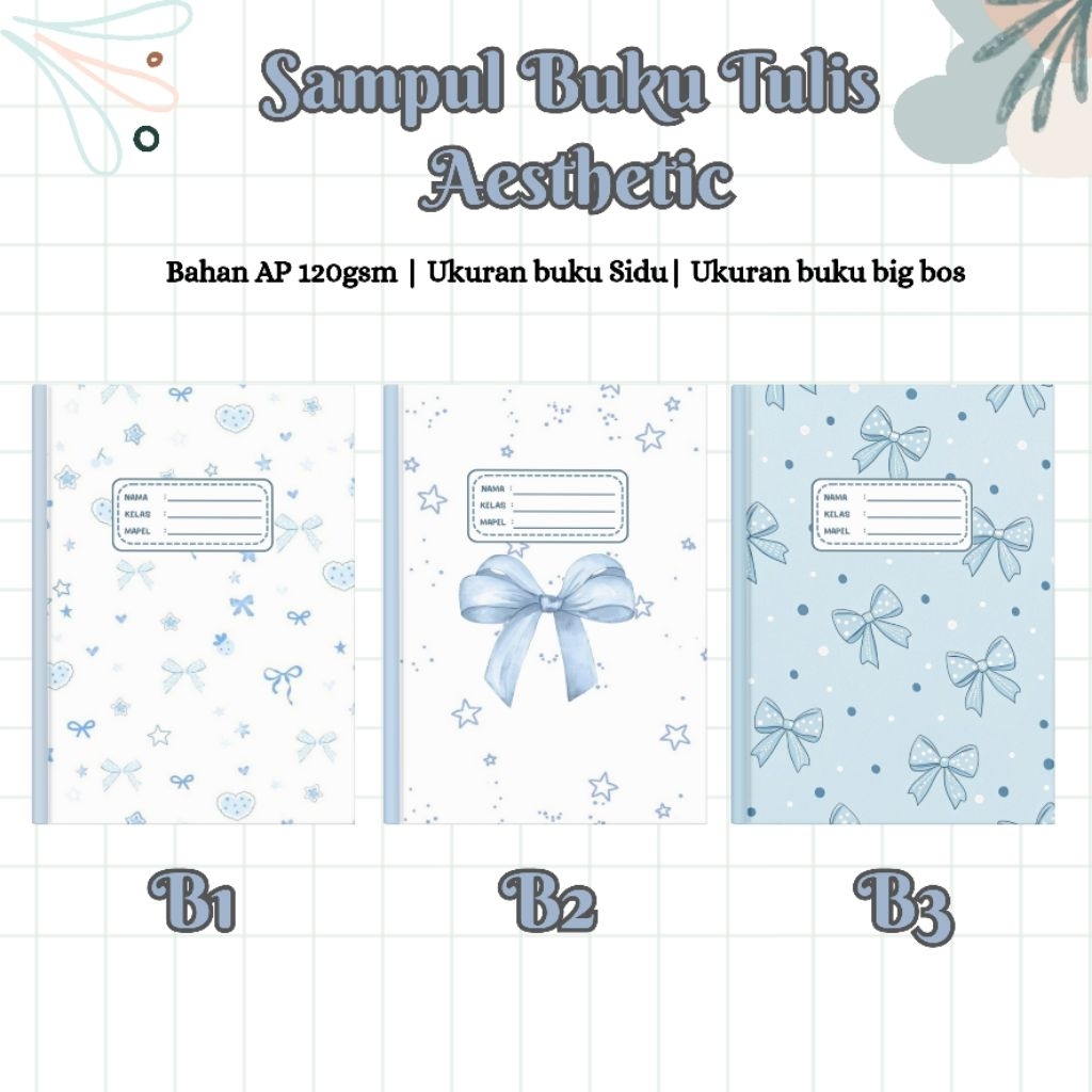 

SAMPUL BUKU AESTETHIC/SAMPUL BUKU TULIS / SAMPUL BUKU PELAJARAN