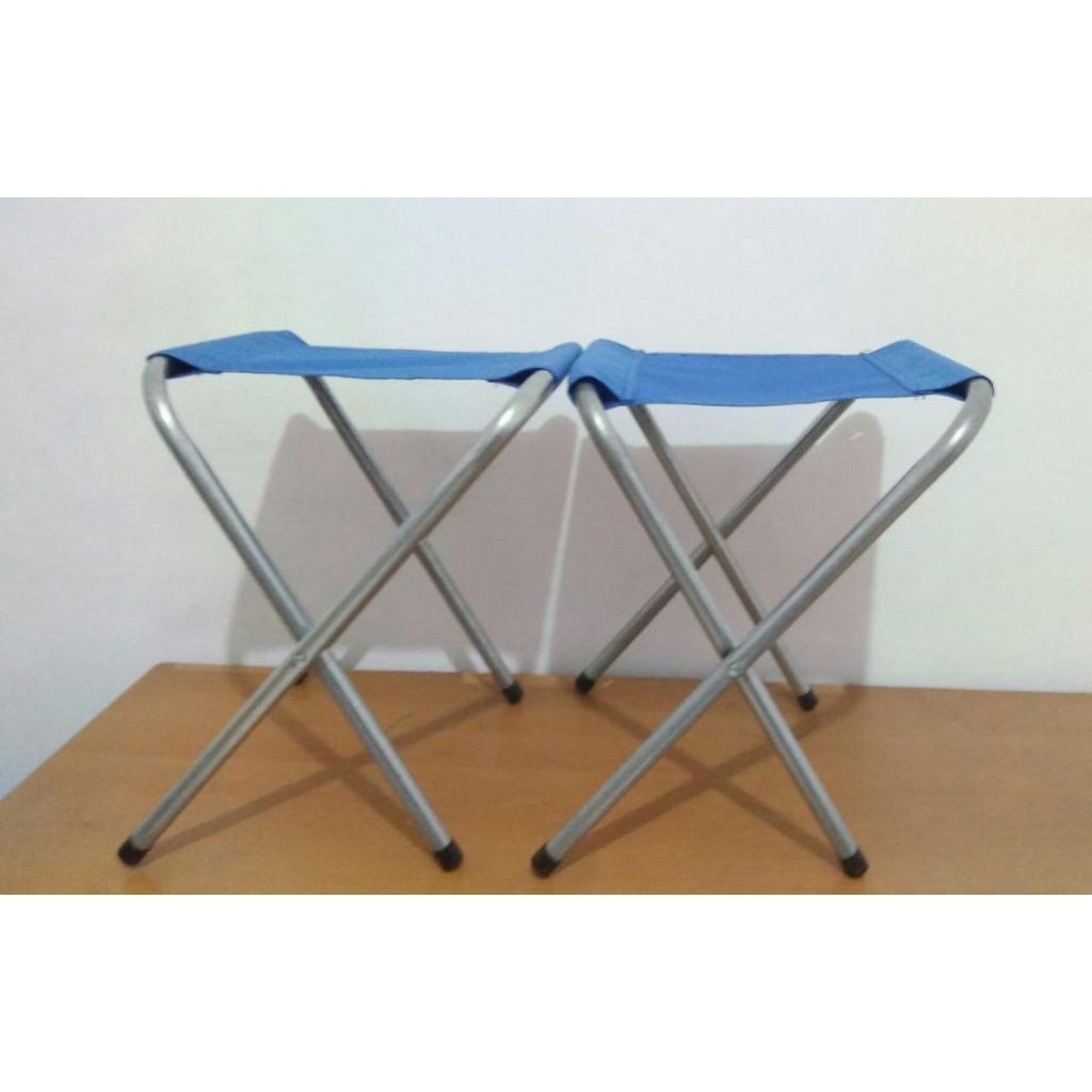 kursi duduk lipat  anak santai/belajar bahan kain dan besi kuat