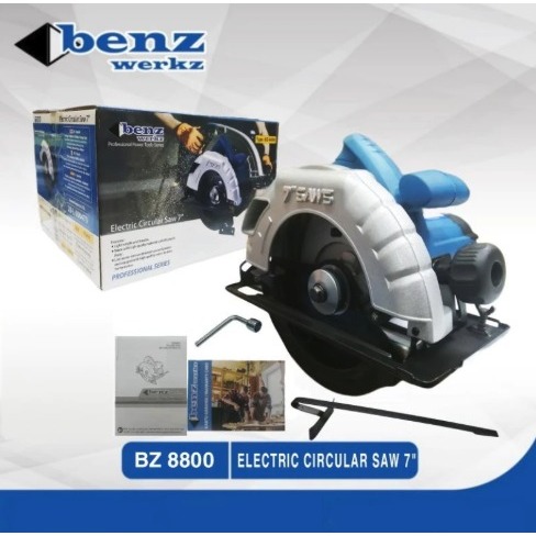 Mesin Gergaji Listrik Potong Kayu / Circular Saw 7" 185mm BENZ