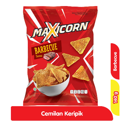 

Maxicorn Snack Keripik Tortila Barbekiu 140 g