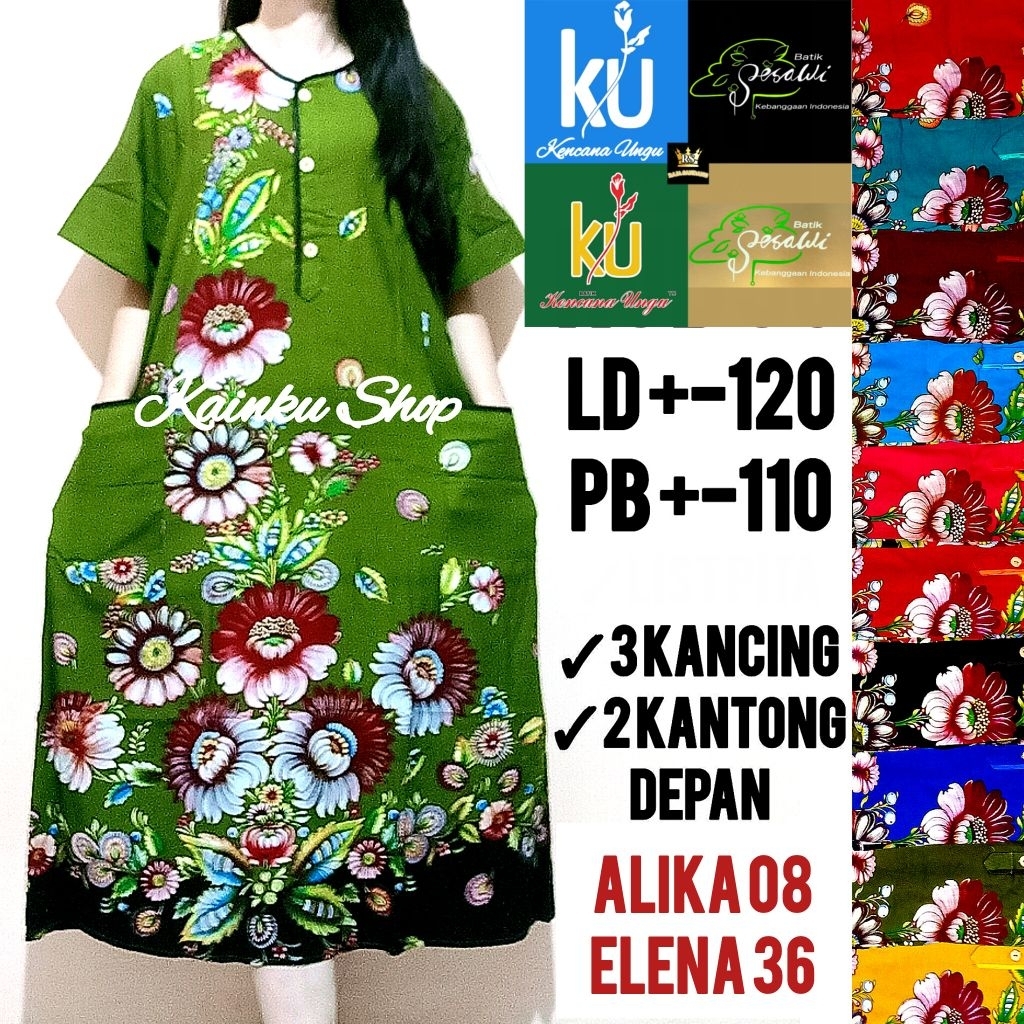 KU DASTER ALIKA ELENA DASTER SESAWI DASTER CANTIK KEKINIAN 08 36 MOTIF POLA GROSIR DASTER BUSUI KANC